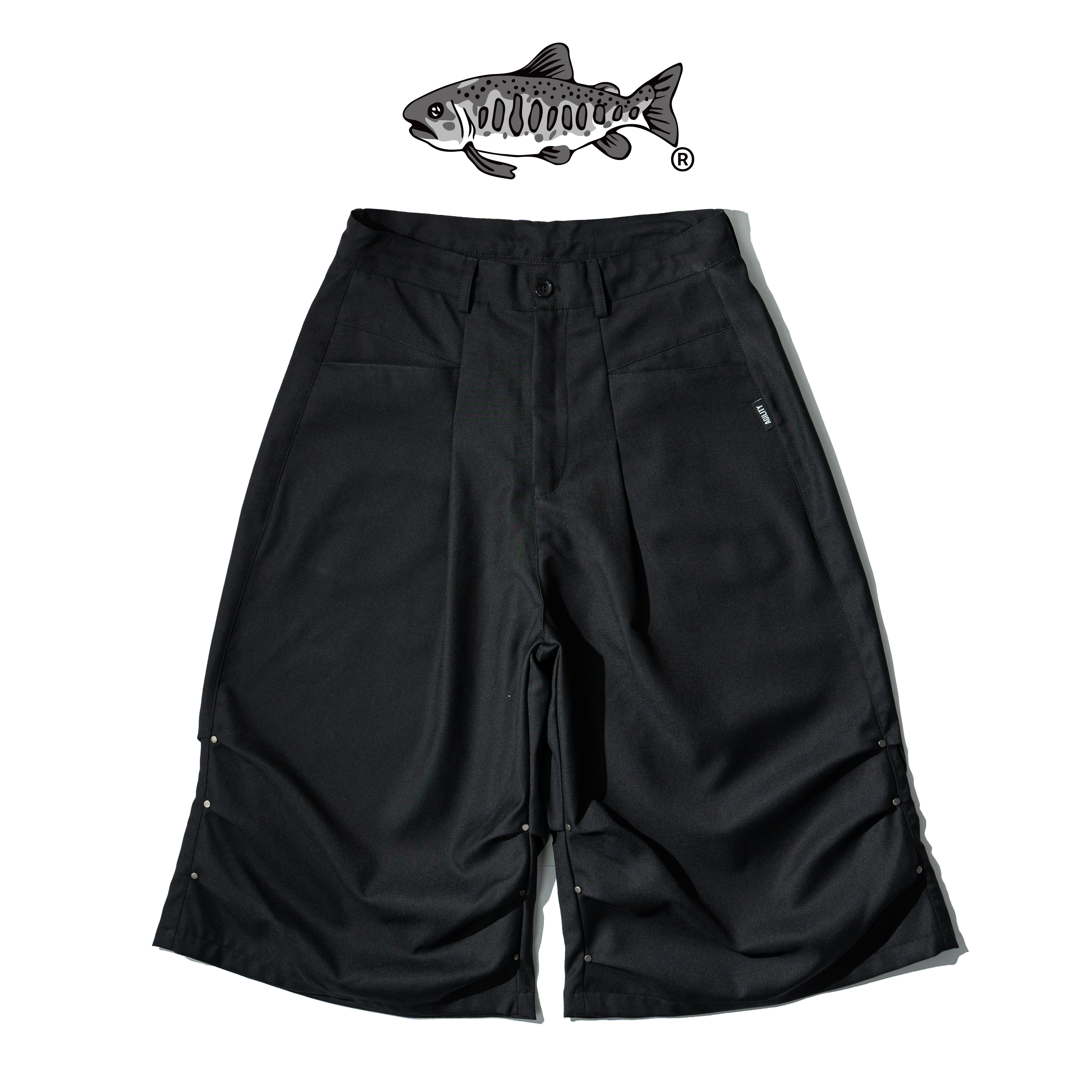 AGILITY Staff "HA" Pleated Cropped Pants 褶線 西裝 七分褲 [STA-2]
