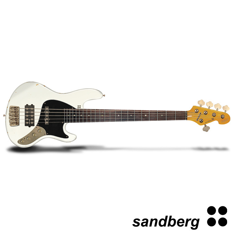預購 Sandberg California TM - Virgin White 五弦 電貝斯