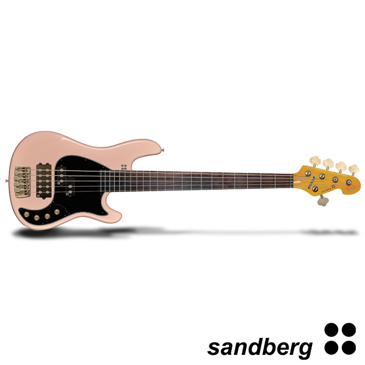 預購 Sandberg California VM - Shell Pink 五弦 主動式 電貝斯
