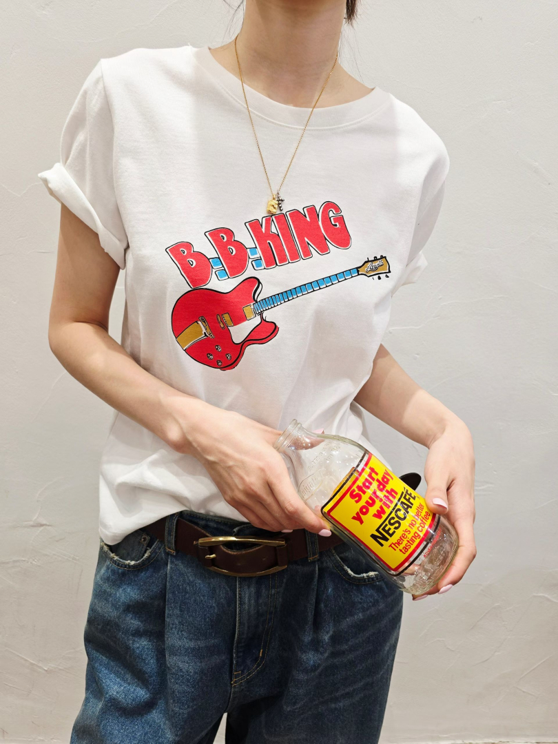 復古吉他印花棉T★個性風韓系上衣