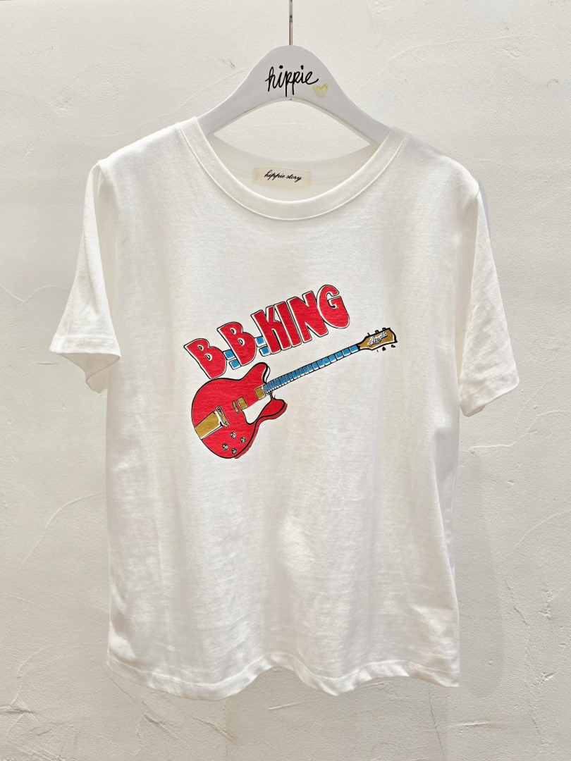 復古吉他印花棉T★個性風韓系上衣