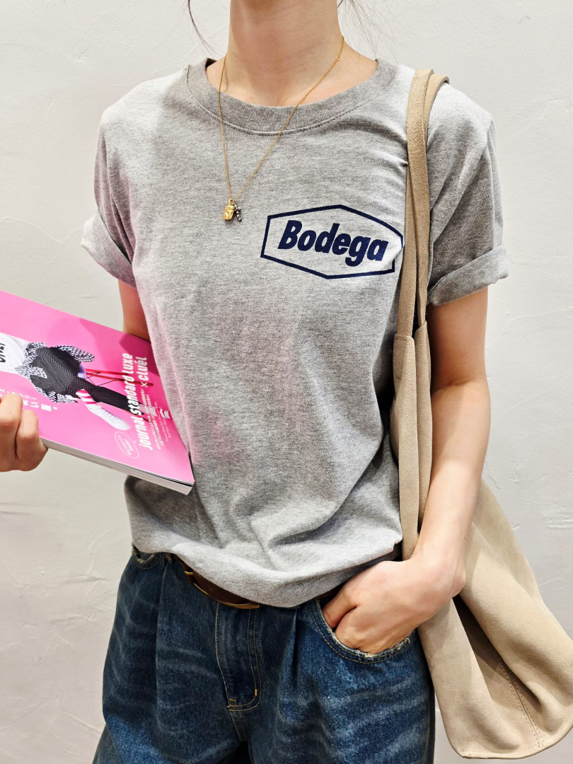 Bodega復古字母棉T★韓系休閒印花上衣