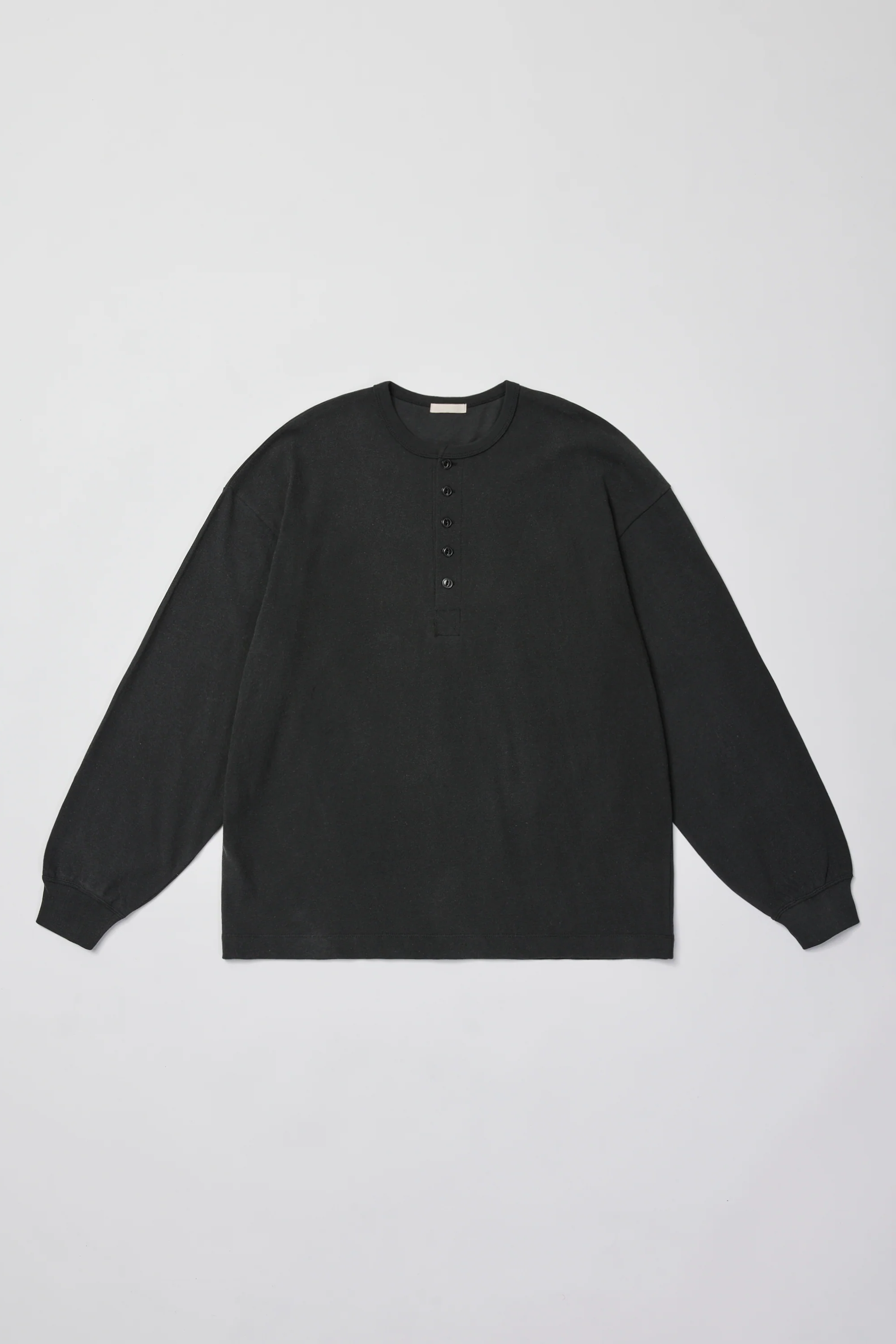 ULTERIOR FADED TWIST TENJIKU HENLEY-NECK TOP