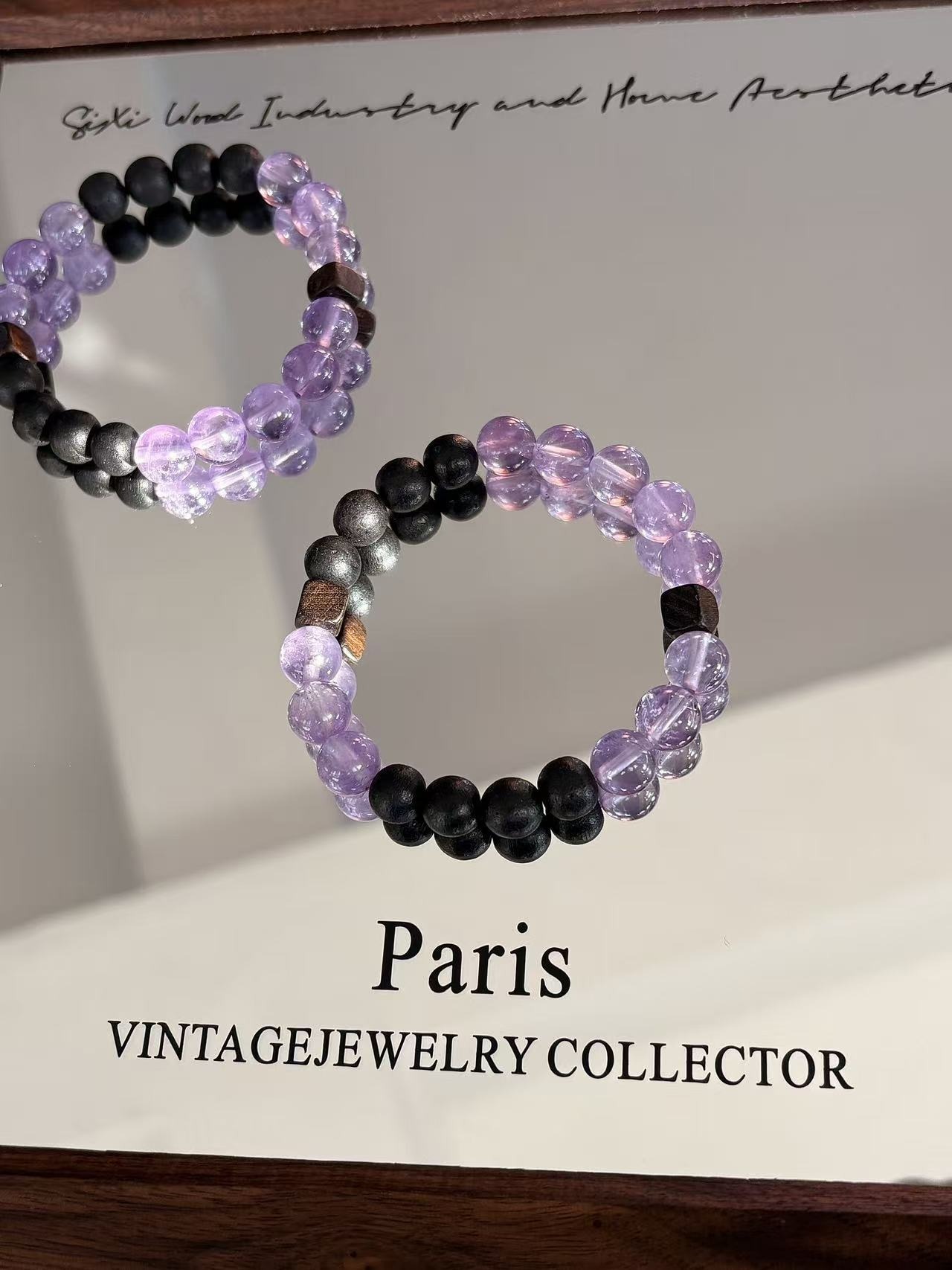 【九重紫】天然紫水晶x沉香原創設計水晶手鍊