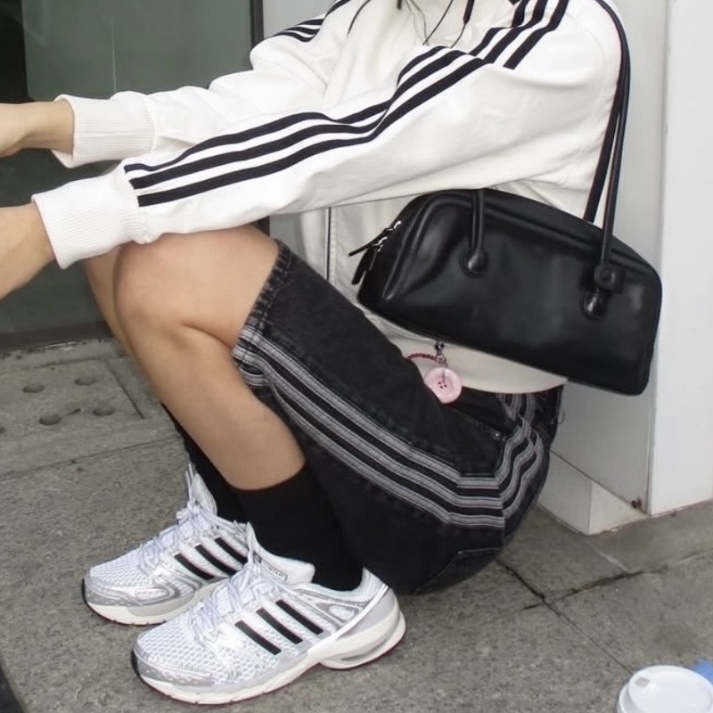 ADIDAS ORIGINALS FIREBIRD ADICOLOR 炭黑 牛仔短褲 七分褲 休閒 運動 三線 KD1498