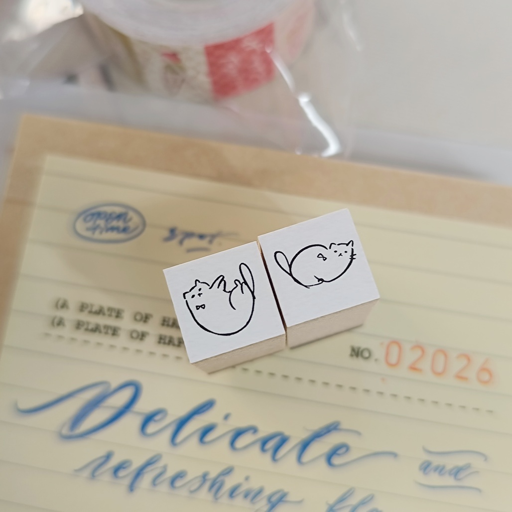 茄子先生．Something special 英文字木頭印章