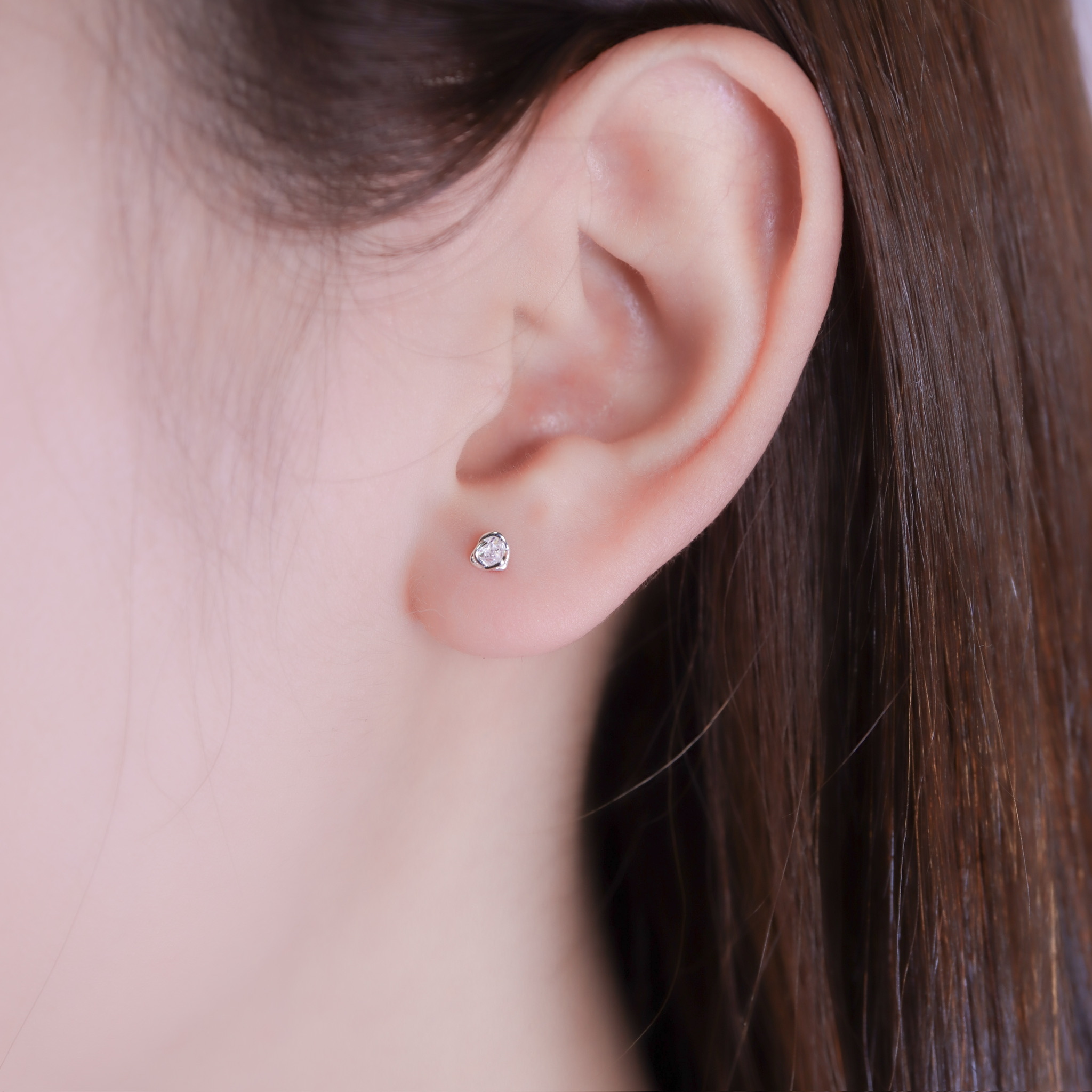 | 925純銀 | 小稜角耳環 | EA1136 |