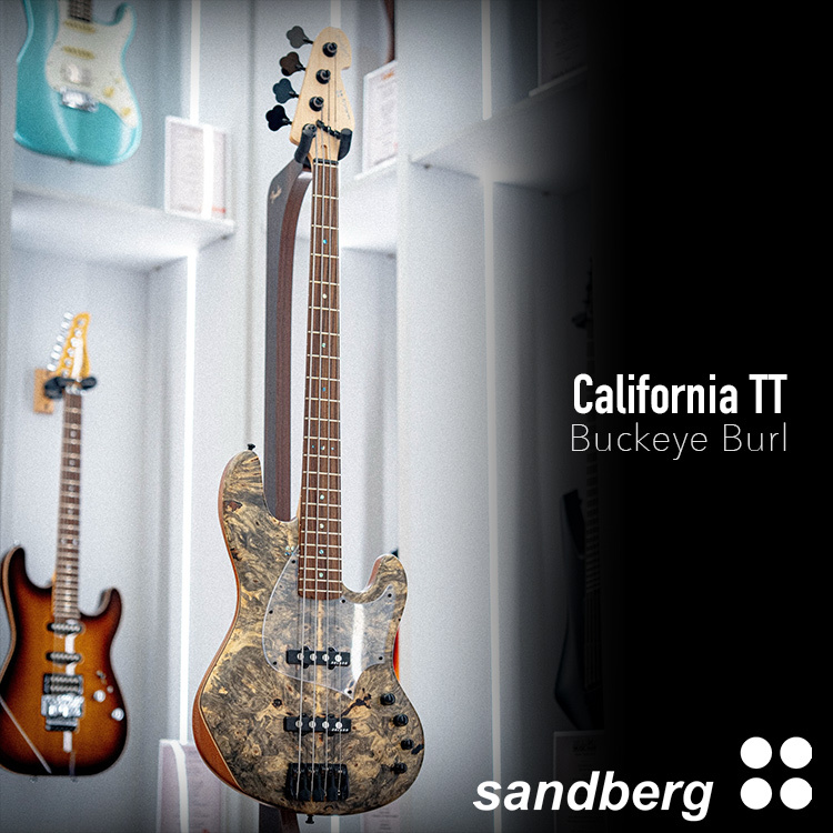 Sandberg California TT - Buckeye Burl 主動式 電貝斯