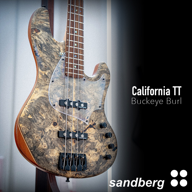 Sandberg California TT - Buckeye Burl 主動式 電貝斯