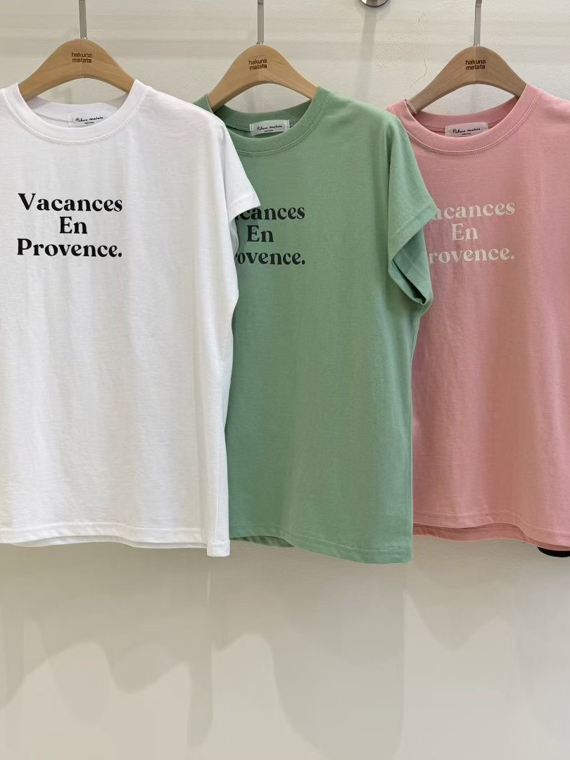 韓系法文簡約系列｜文青質感短袖上衣