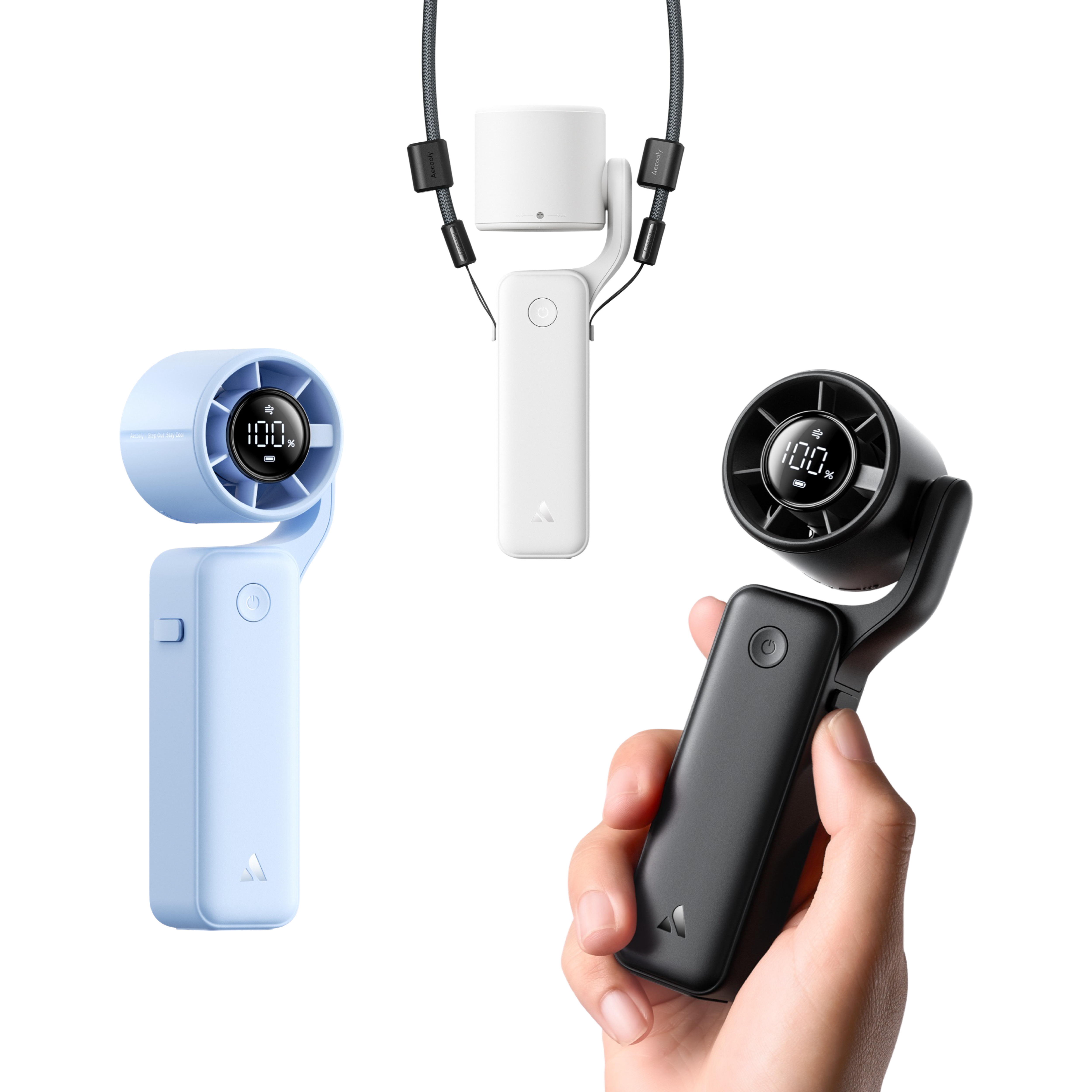 Aecooly AirGimbal 三合一便攜式手持風扇
