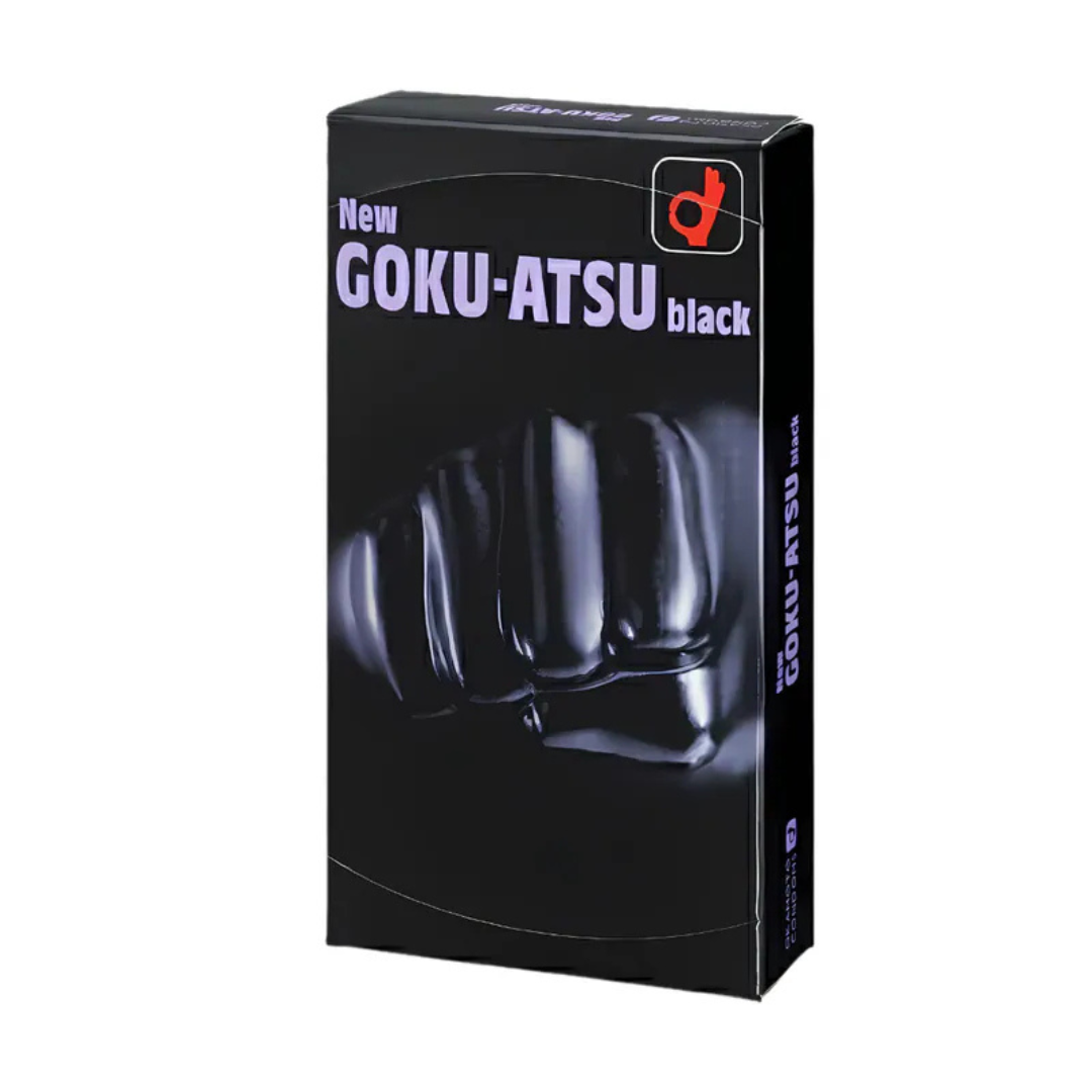 岡本 New GOKU-ATSU 極厚純黑持久 12片裝 乳膠安全套