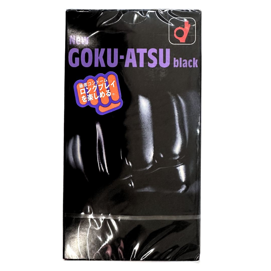 岡本 New GOKU-ATSU 極厚純黑持久 12片裝 乳膠安全套