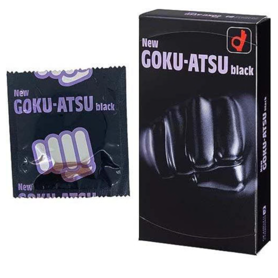 岡本 New GOKU-ATSU 極厚純黑持久 12片裝 乳膠安全套