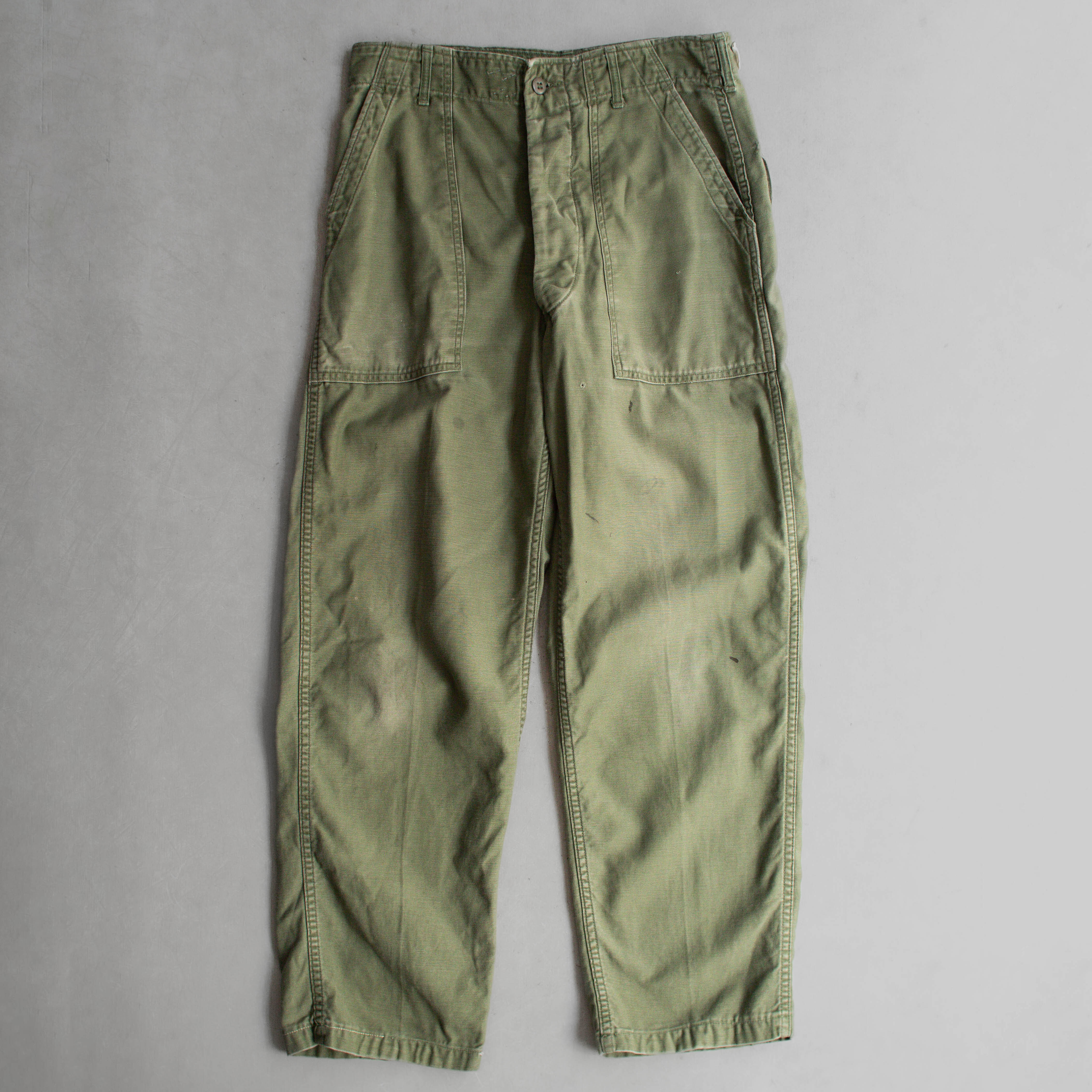 60-70S US ARMY OG107 FATIGUE PANTS 美軍 公發 直筒 軍綠 軍褲 長褲
