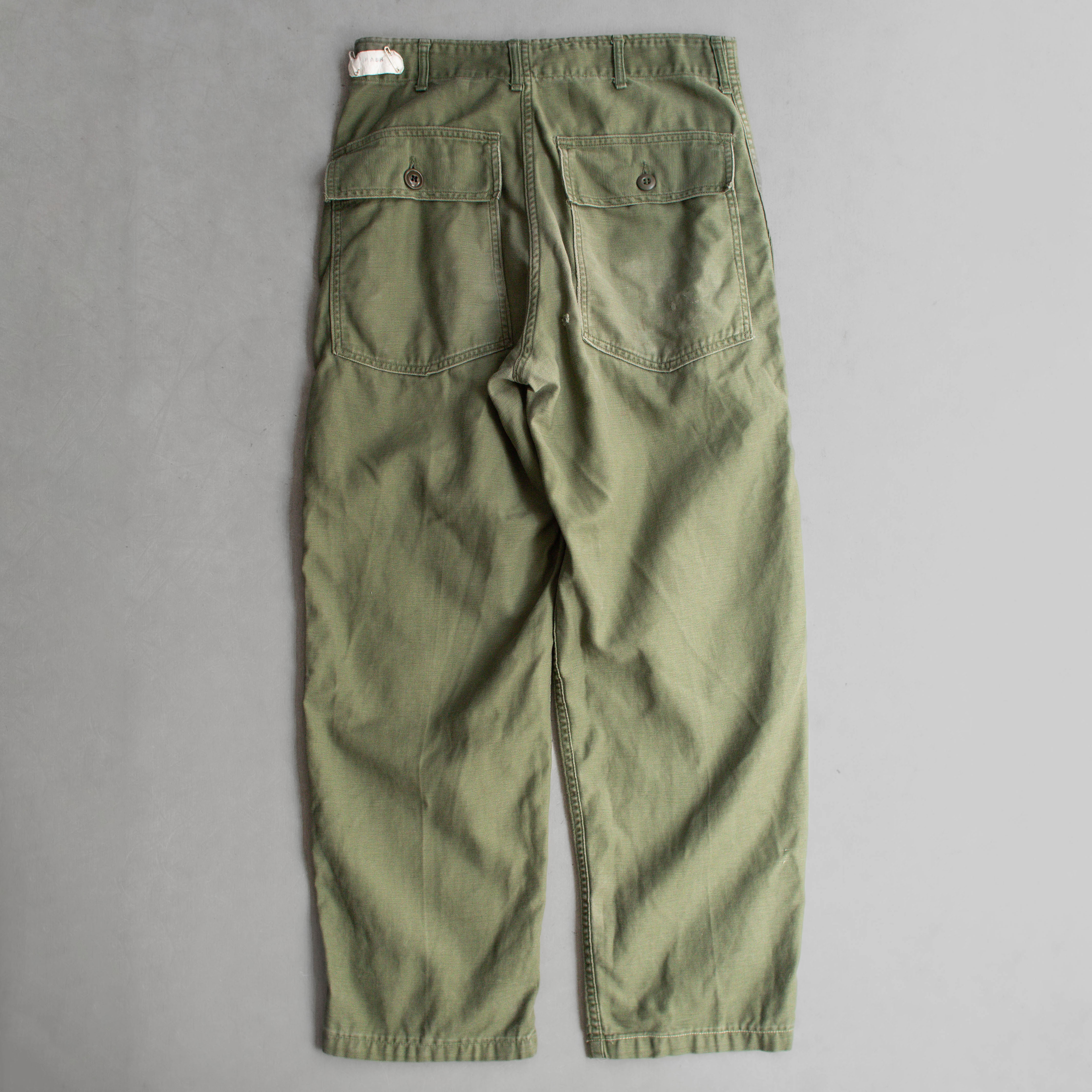 60-70S US ARMY OG107 FATIGUE PANTS 美軍 公發 直筒 軍綠 軍褲 長褲