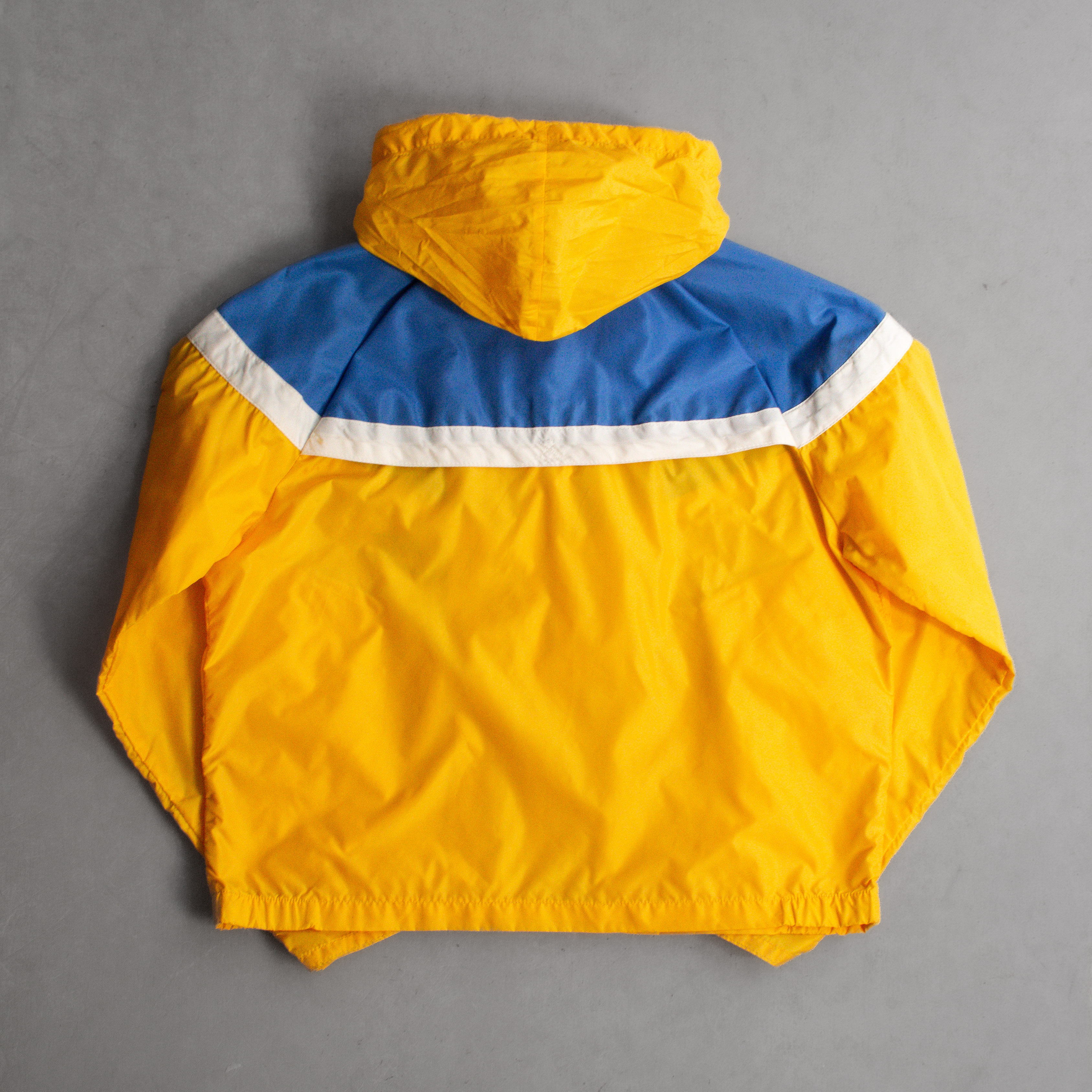 70S NIKE WINDBREAKER JACKET 美國製 黃色 連帽 尼龍 防風 外套 M