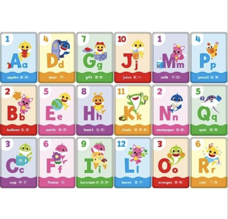 Baby Shark 碰碰狐 撲通撲通心臟病 遊戲卡 PF040A