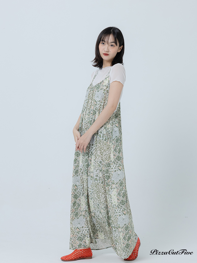 [兩件1580｜涼感洋裝]復古小花圖騰渡假洋裝 PizzaCutFive PCF262487079