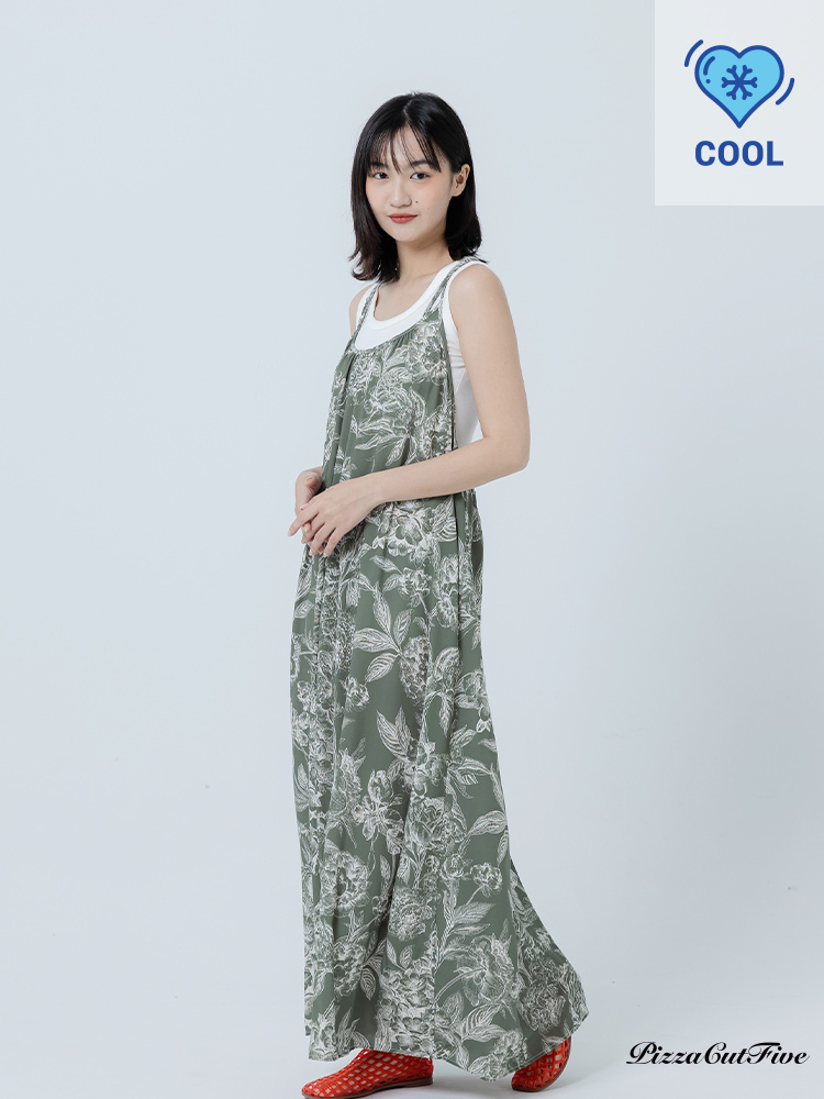 [兩件1580｜涼感洋裝]抽象花朵圖騰渡假洋裝 PizzaCutFive PCF262487081