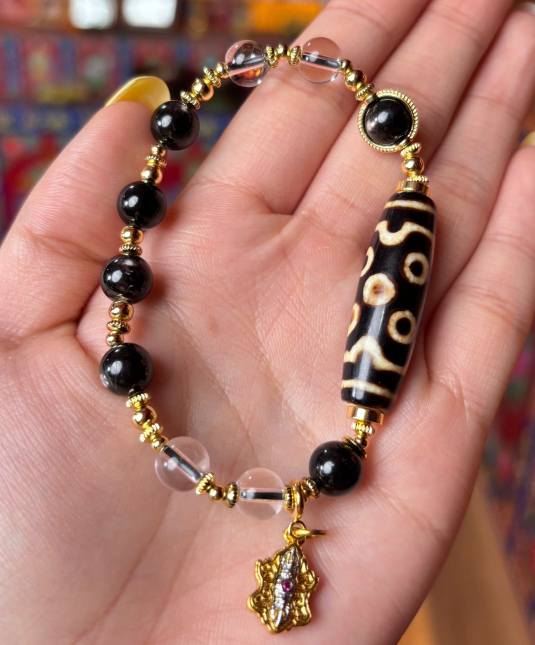 AB260418-K67-七眼金運手串+送紅布袋（包1人掛經幡服務）(預計6月中到貨)(只限尖沙咀門市自取不包郵) (需客人留姓名，出生年月日)