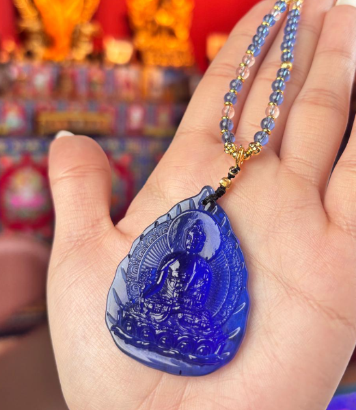 AB260418-Y19-琉璃藥師佛配萬能鏈(需客人留姓名，出生年月日)(一對一大佛寺添磚加瓦增福增壽)(預計6月中到貨)(只限尖沙咀門市自取不包郵)
