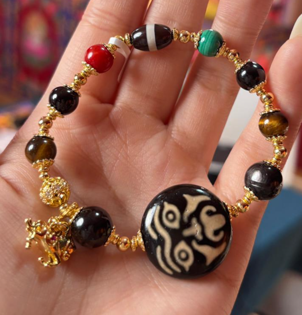 AB260418-Y15-紮基拉姆五行手串(需客人留姓名，出生年月日)(一對一大佛寺添磚加瓦增福增壽)(預計6月中到貨)(只限尖沙咀門市自取不包郵)