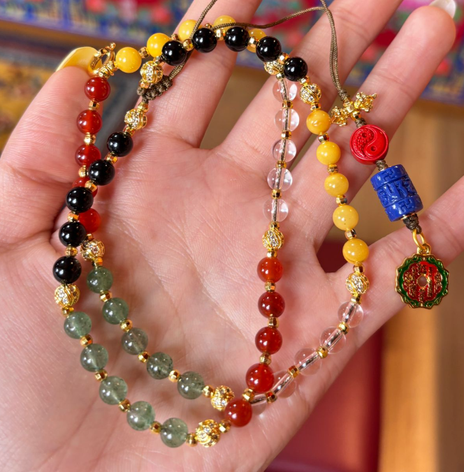 AB260418-K77-師姐推介5行萬能鏈（包1人掛經幡服務）(預計6月中到貨)(只限尖沙咀門市自取不包郵) (需客人留姓名，出生年月日)