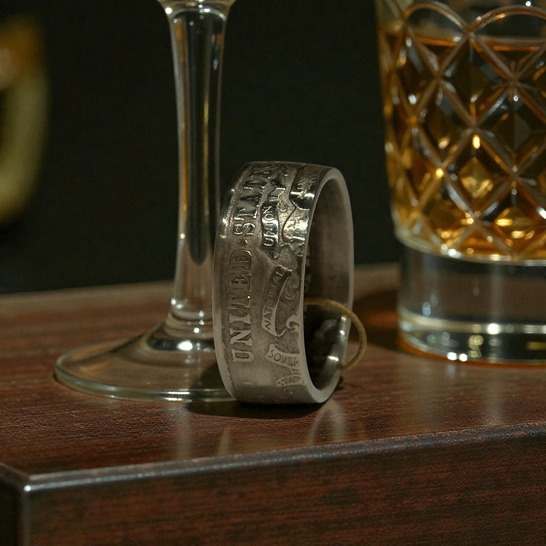 【ALPHA】日本手工古董硬幣戒指