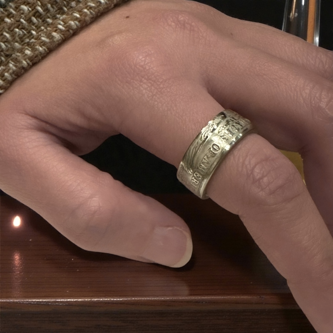 【ALPHA】日本手工古董硬幣戒指