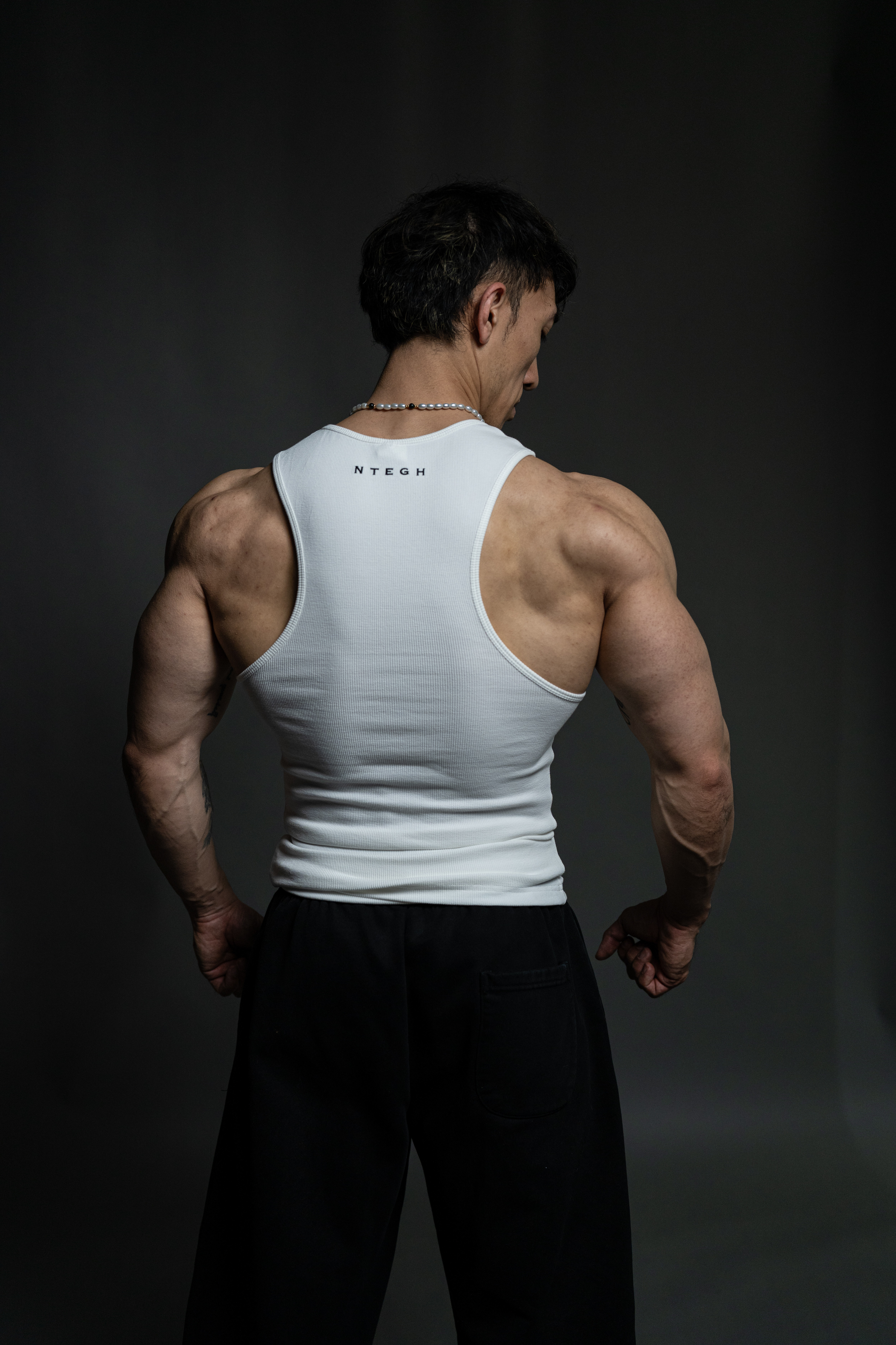 NOT ENOUGH MUSCLE TANK (WHITE)