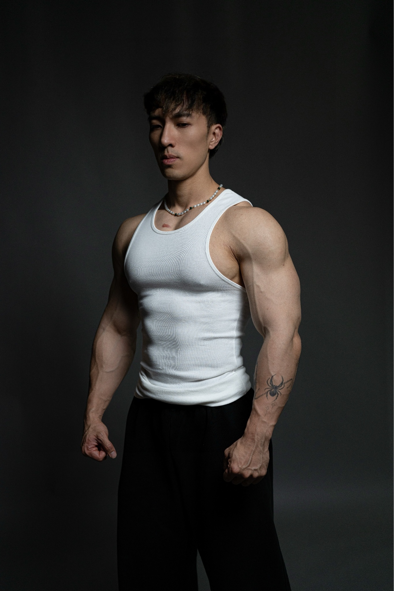 NOT ENOUGH MUSCLE TANK (WHITE)