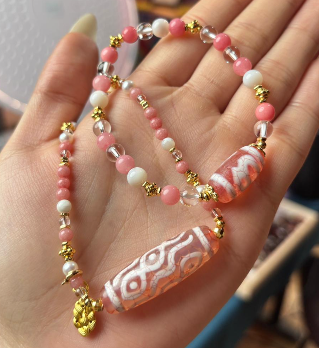 AB260418-Y10-財神天珠手串+鳳凰涅槃天珠頸鏈 (需客人留姓名，出生年月日)(一對一留名大佛寺添磚加瓦增福增壽)(預計6月中到貨)(只限尖沙咀門市自取不包郵)