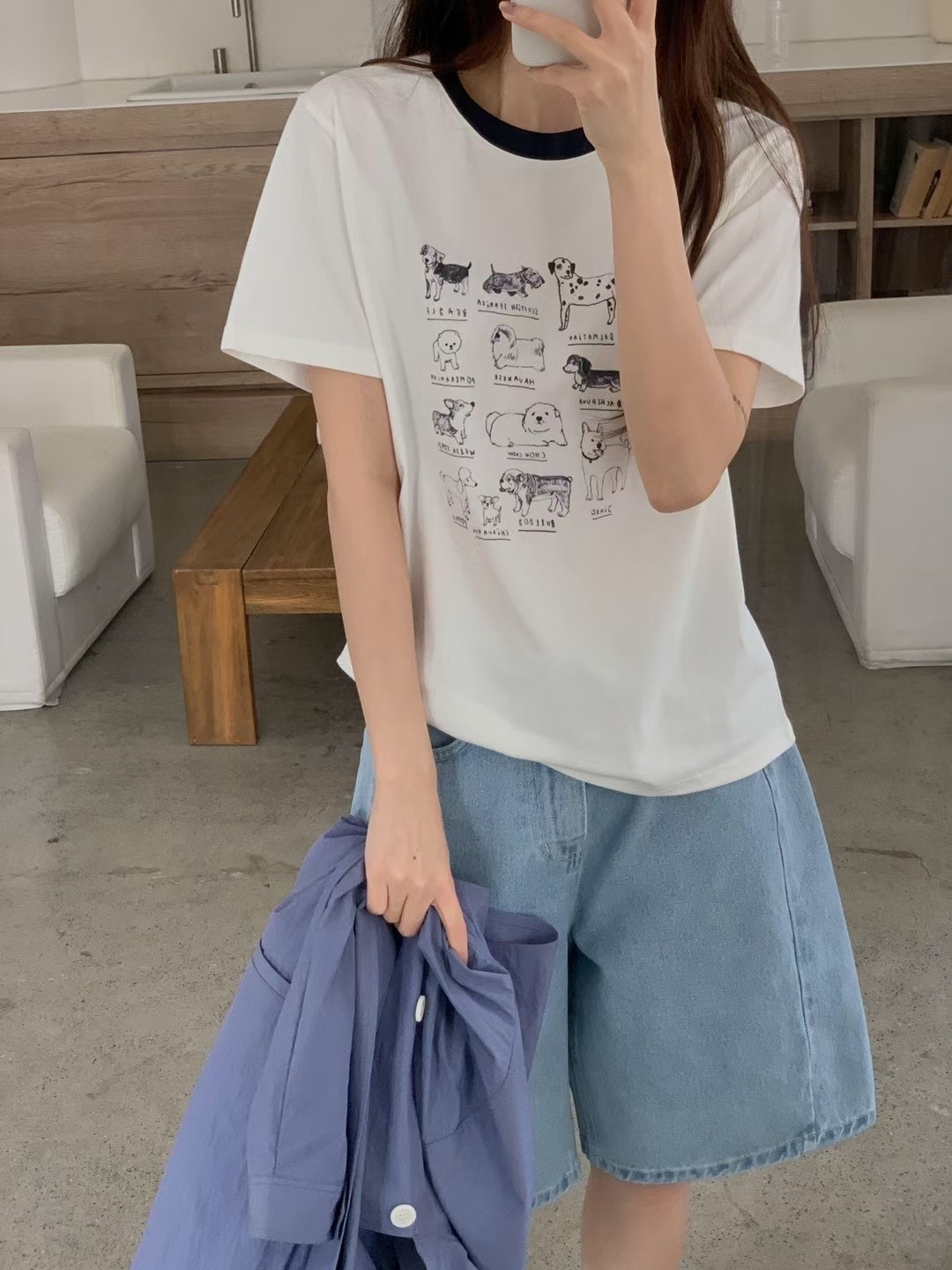 Lovely puppy garden tee