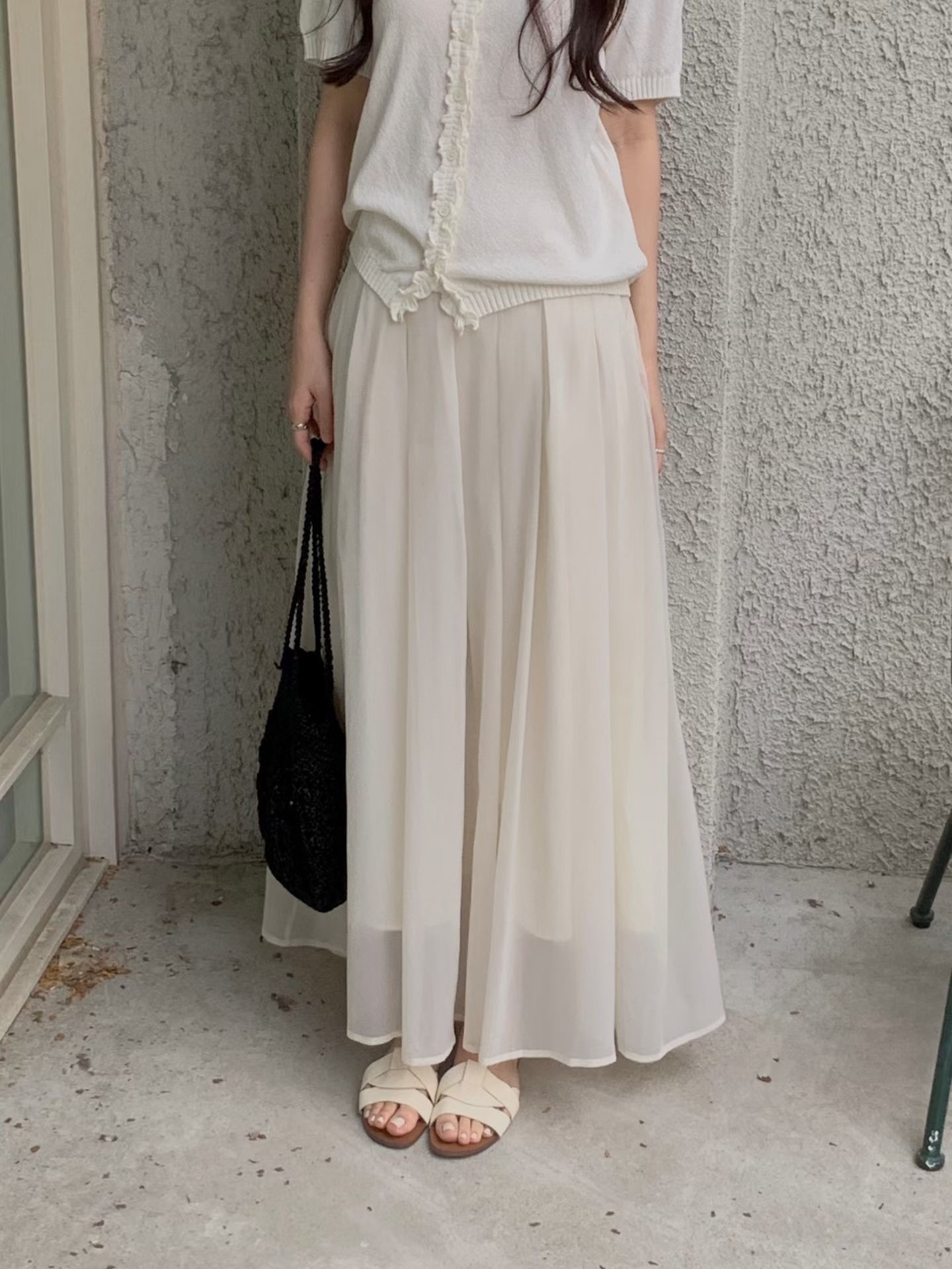 Pure airy 2layered skirt