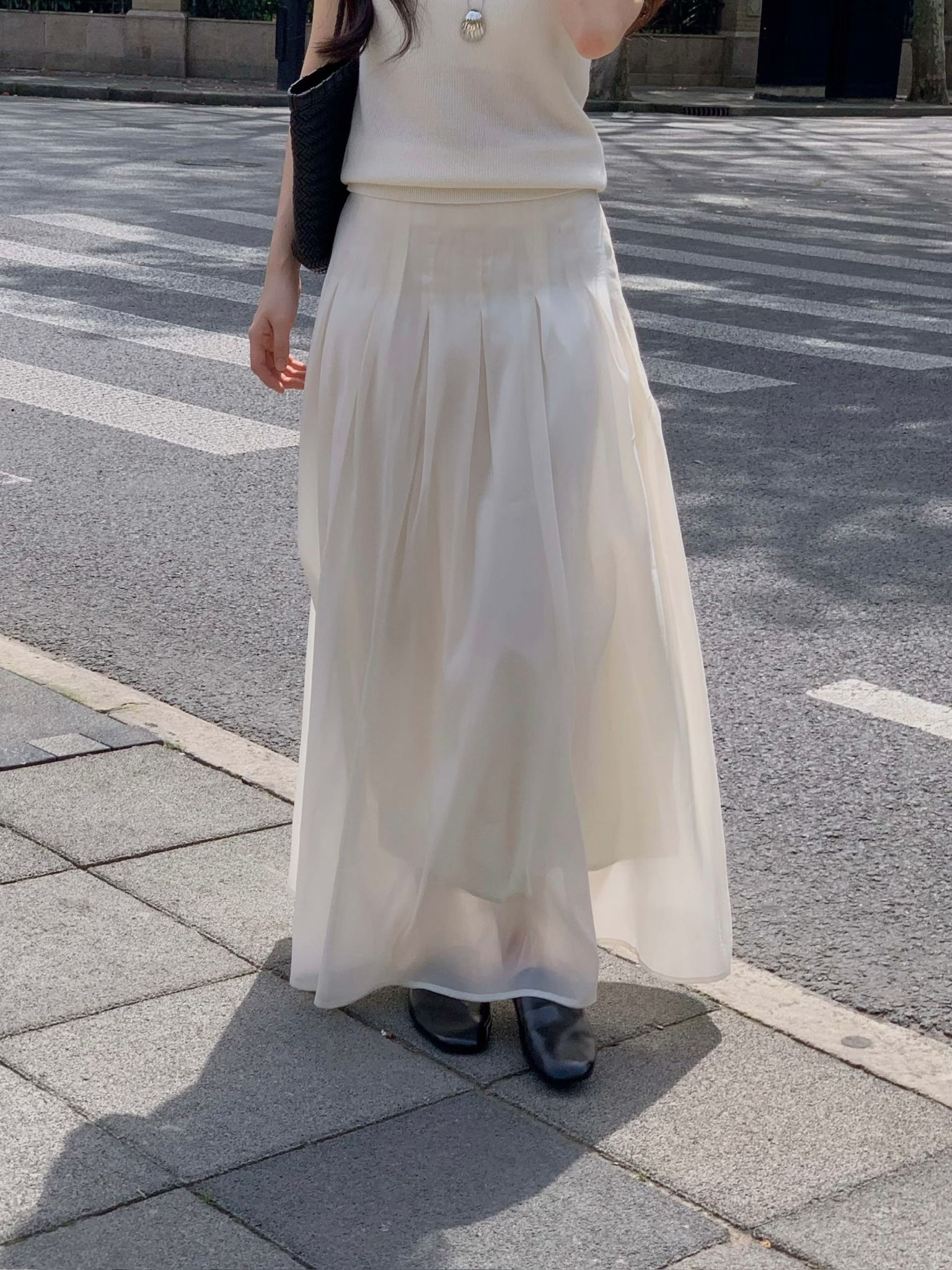 Pure airy 2layered skirt