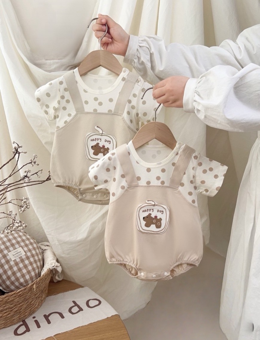 蘋果小狗包屁衣