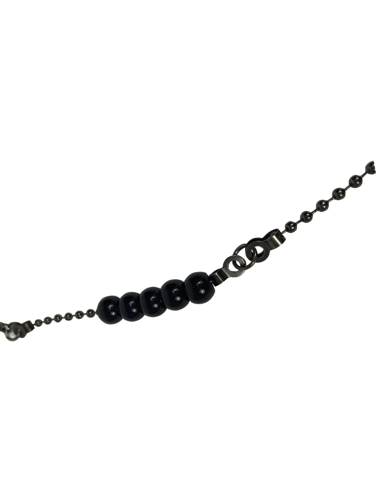 Morning Drinker 復古仿銀做舊鷹爪串珠項鍊