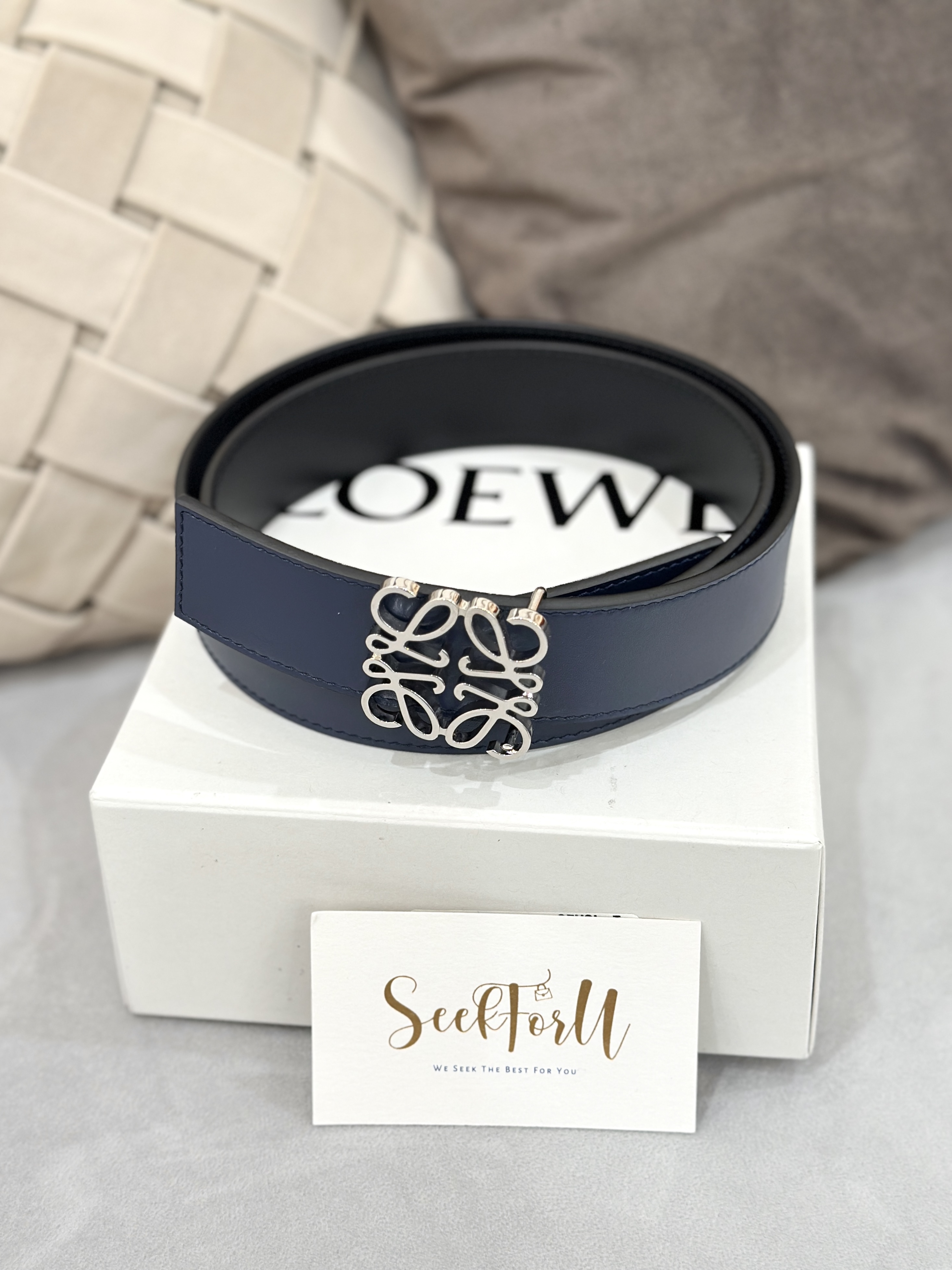LOEWE Reversible Anagram Belt 3.5cm