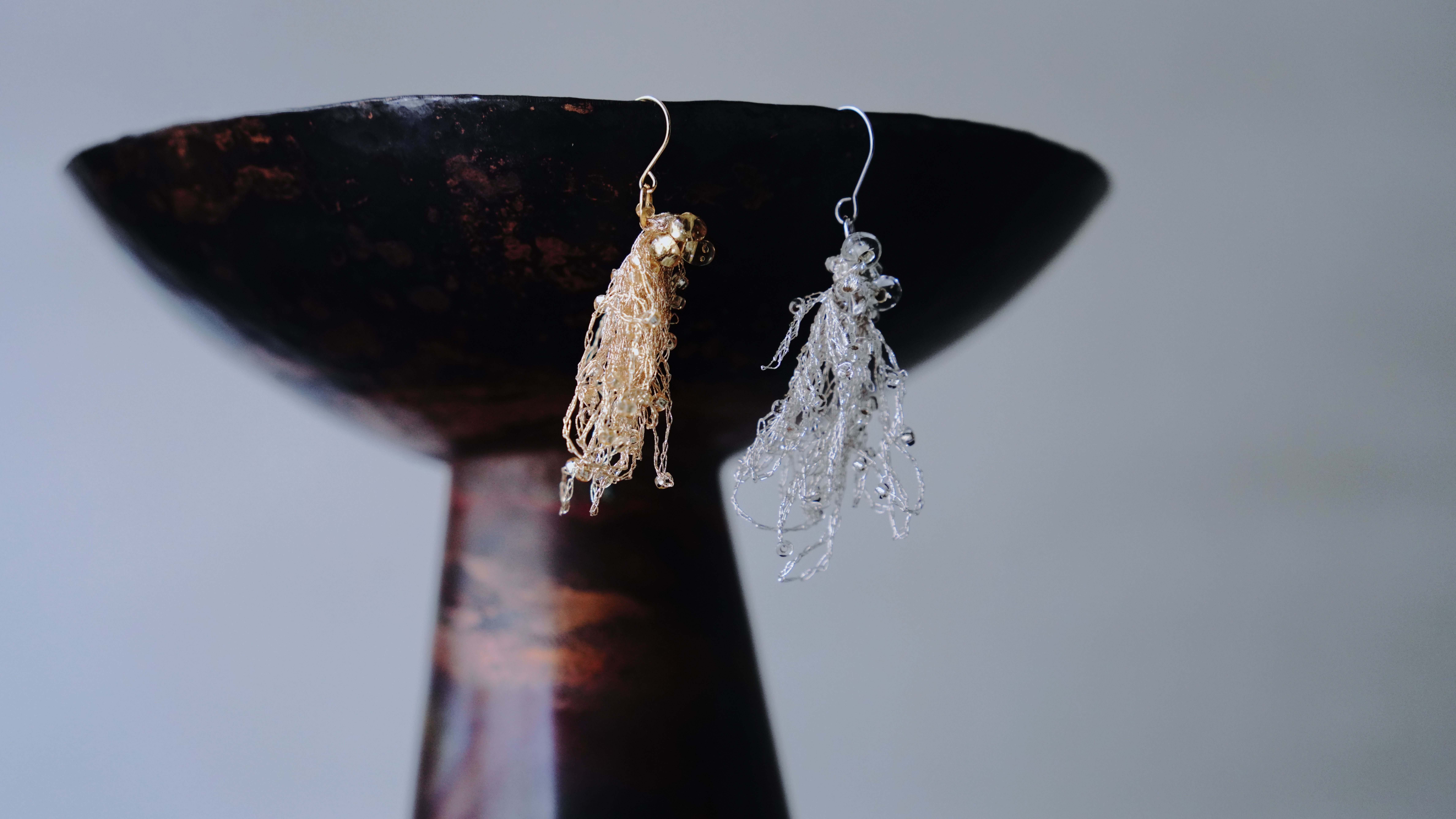 jili ｜ 京都西陣織  花火耳環