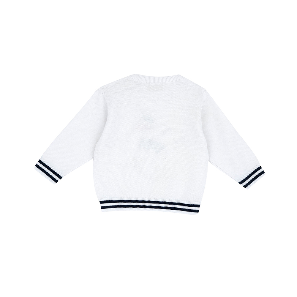 紳士小熊-提織小狗長袖針織上衣