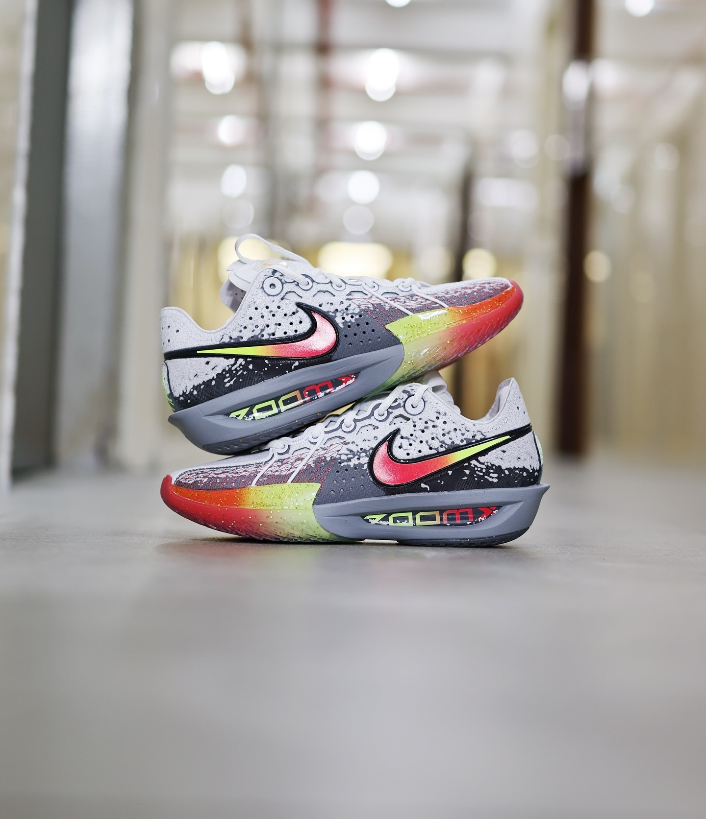 NIKE AIR ZOOM G.T. Cut 3 EP 灰橘黃聖誕節漸層 ii6581-001