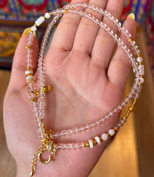 AB260418-Y21-白水晶萬能鏈(預計6月中到貨)(只限尖沙咀門市自取不包郵)