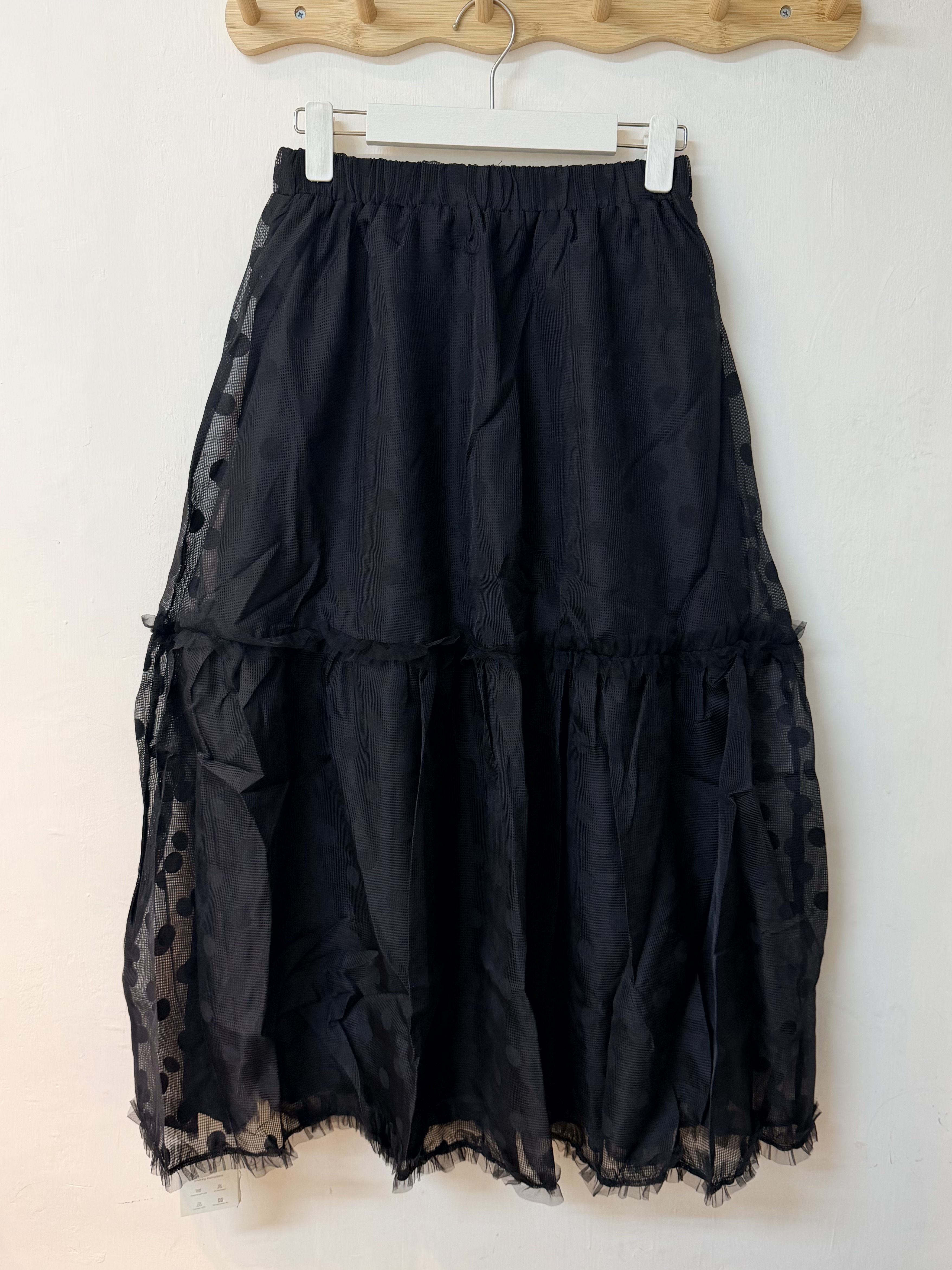 波點層層薄紗半裙⚫️