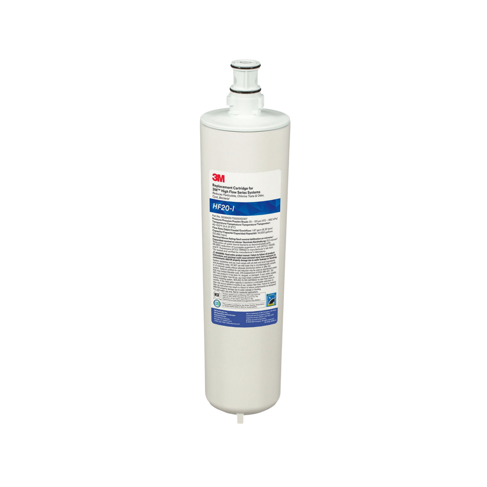 【定期購 365 天】3M HF20-I 高流量商用除菌活性碳濾芯