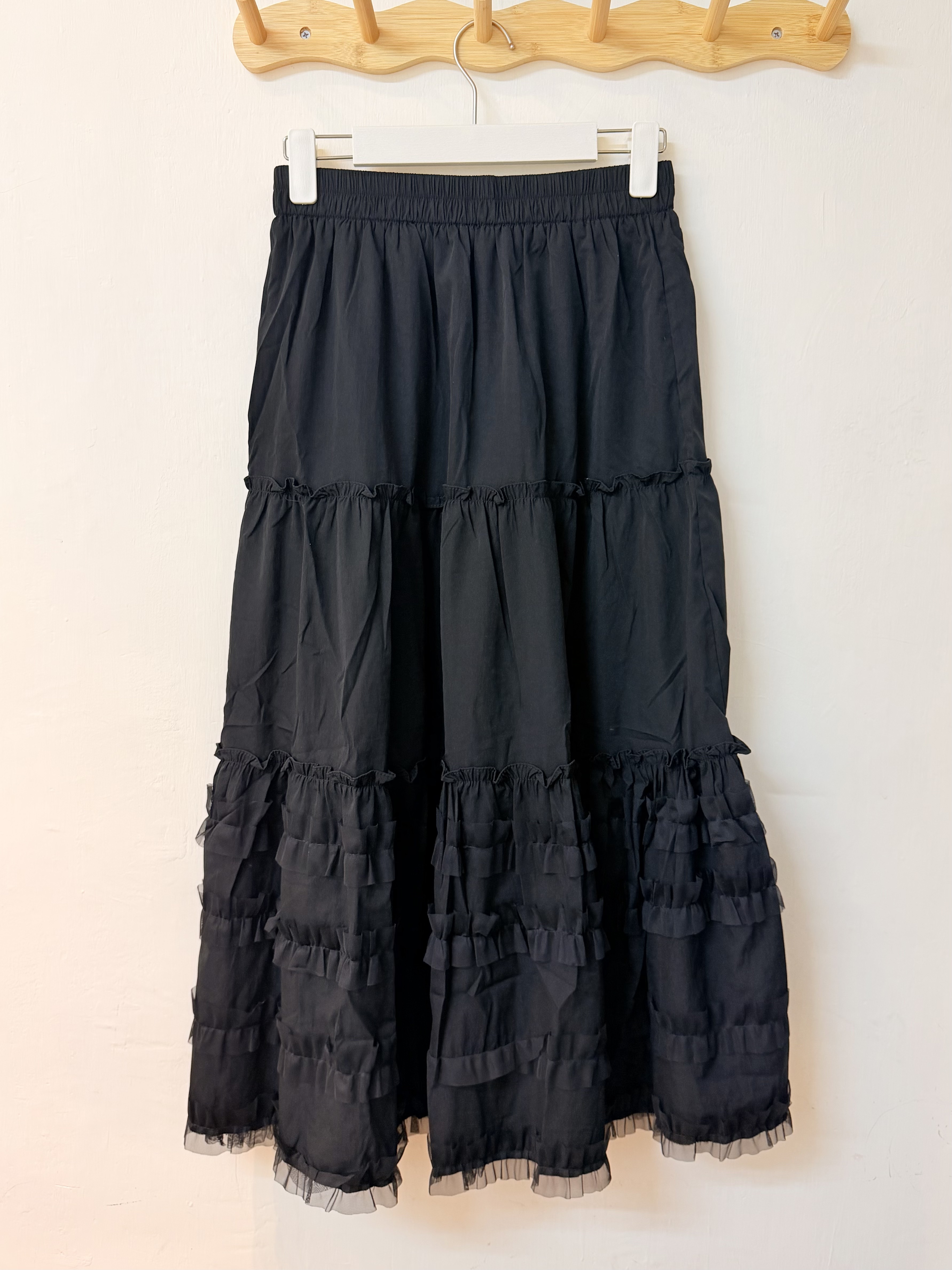 四層紗紗Ruffle邊半身裙