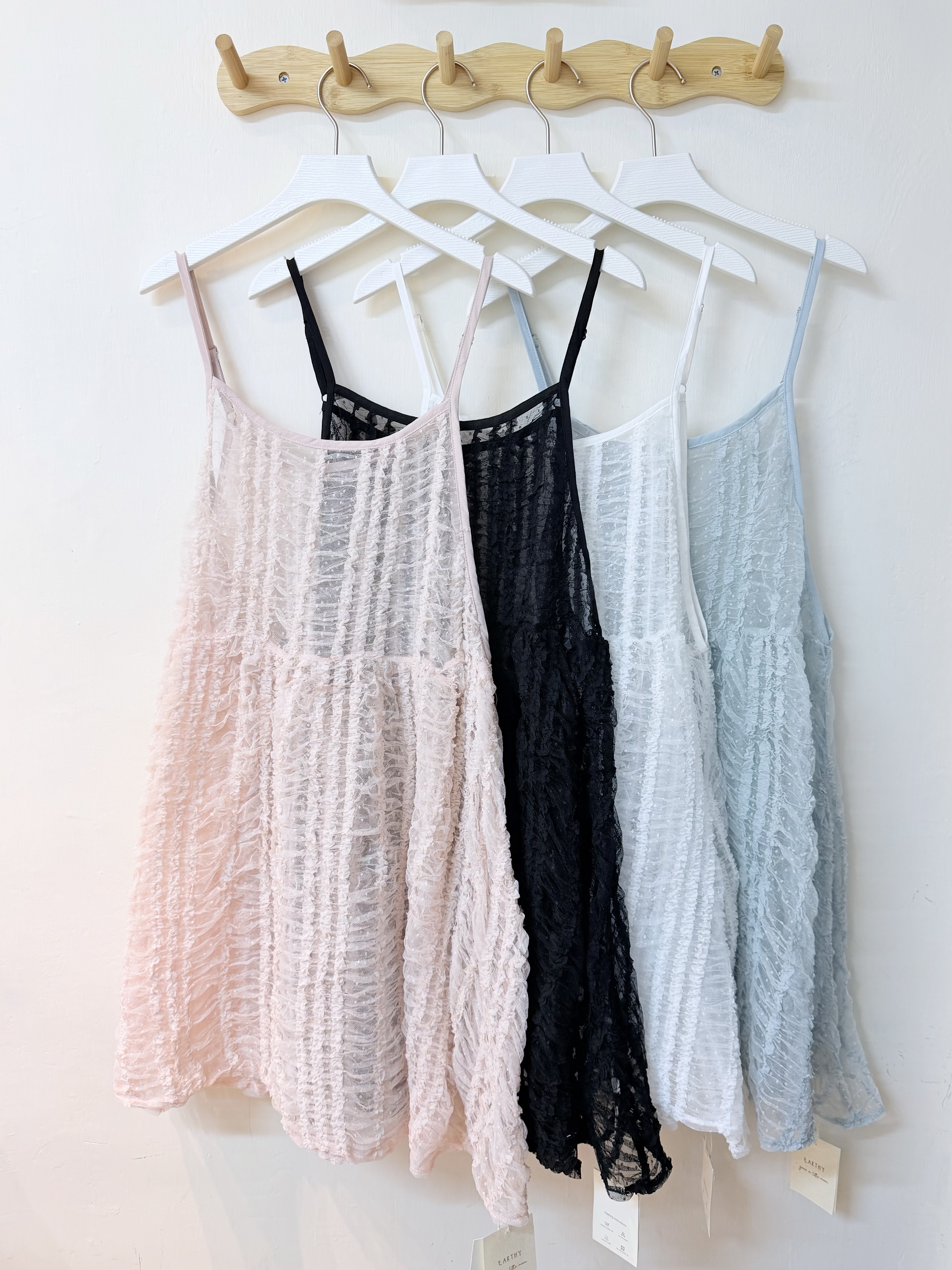 點點直紋花邊外搭⚪️