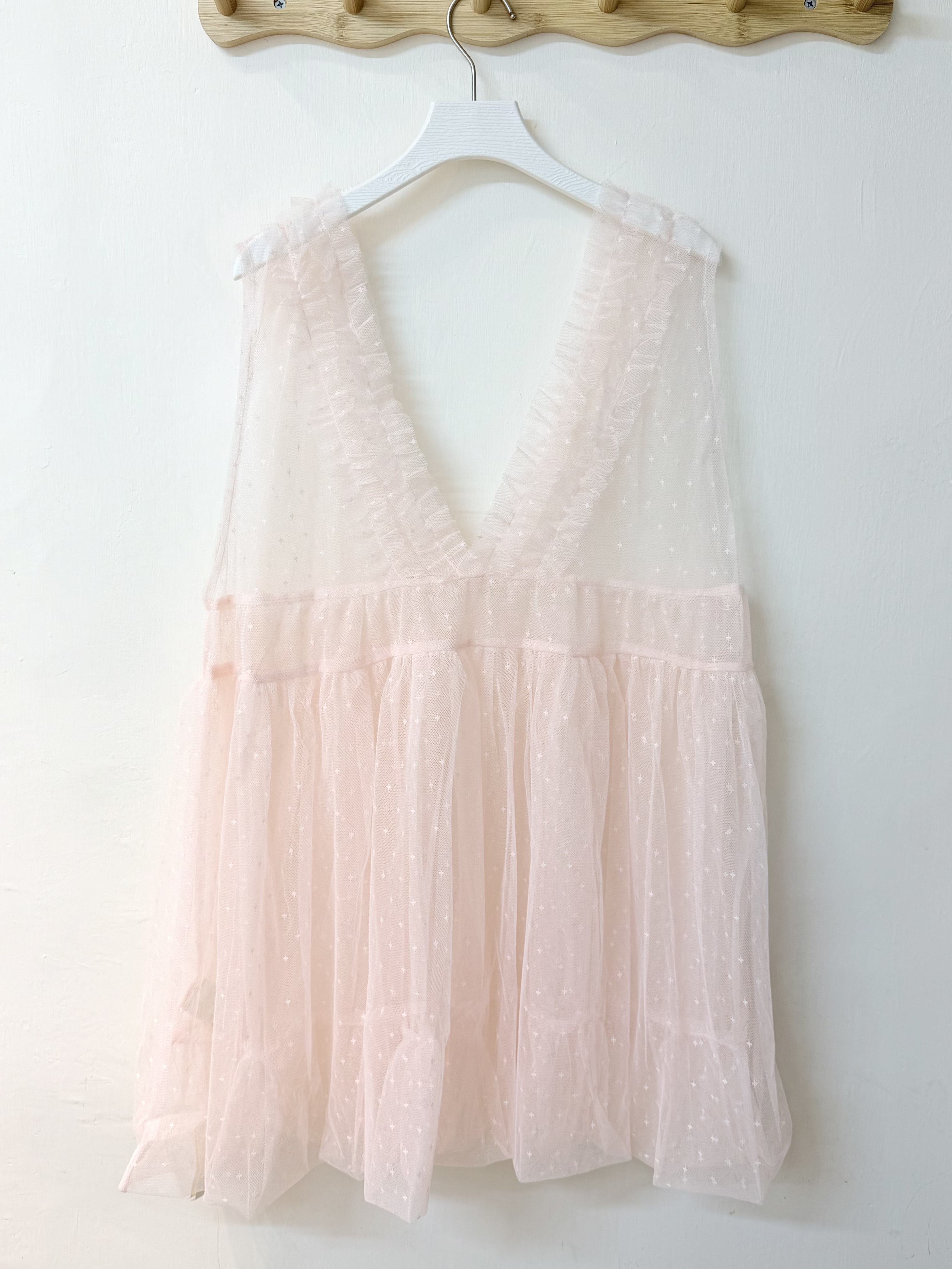 十字星星薄紗泡泡Vest✨