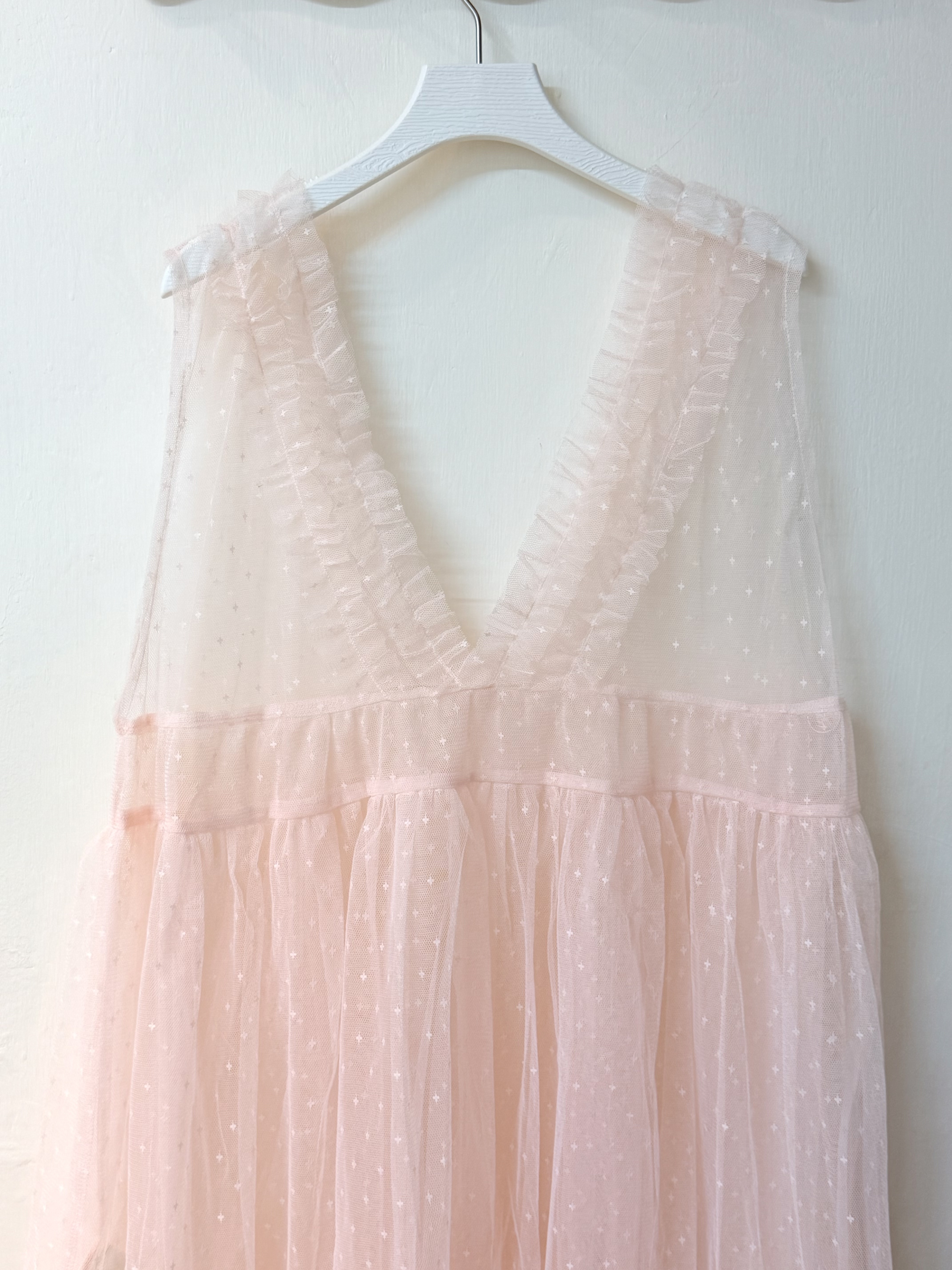 十字星星薄紗泡泡Vest✨