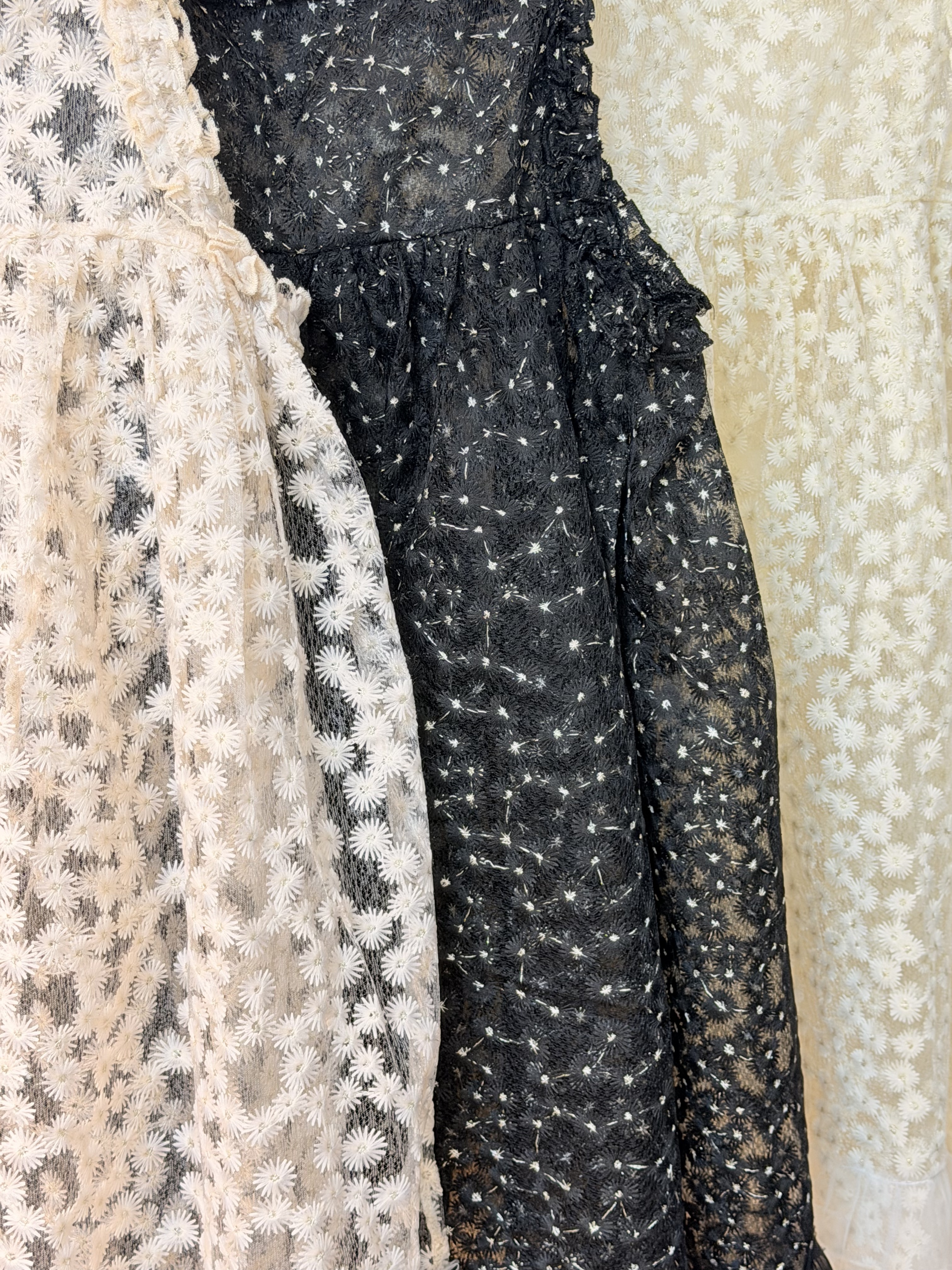 刺繡花花金絲Ruffle外搭🌼